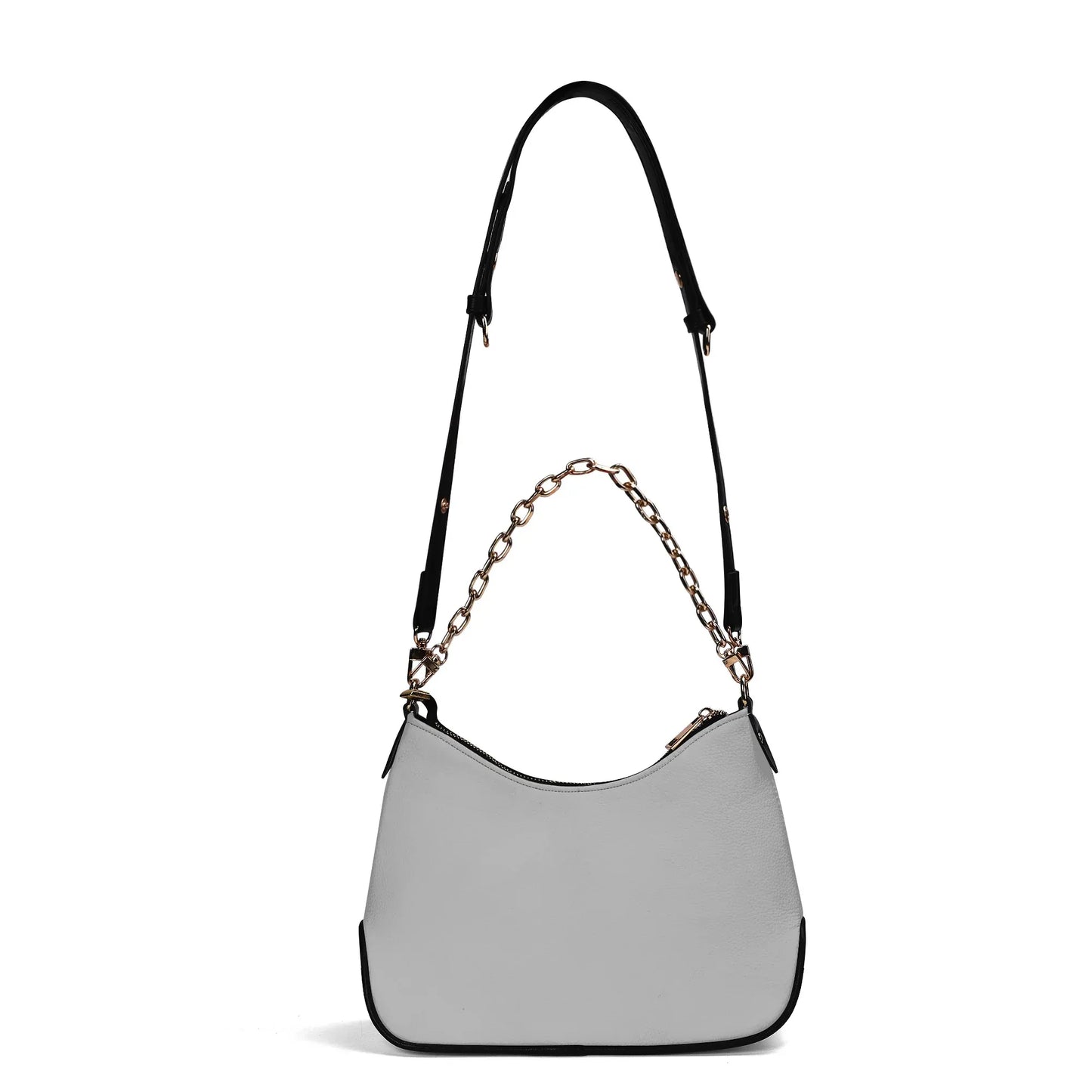 silberne-elegante-umhangetasche-mit-kette-umhangetasche-jlr-design-5 - JLR Design