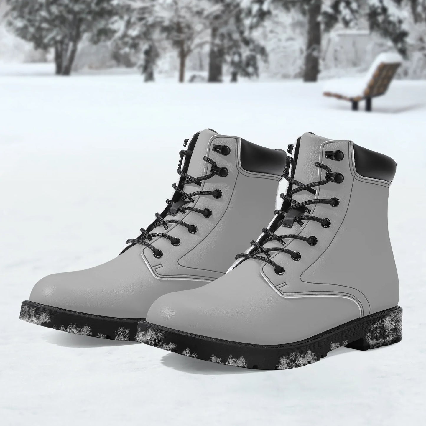 silberne-leder-boots-or-stylische-und-warme-winterstiefel-boots-jlr-design-1 - JLR Design