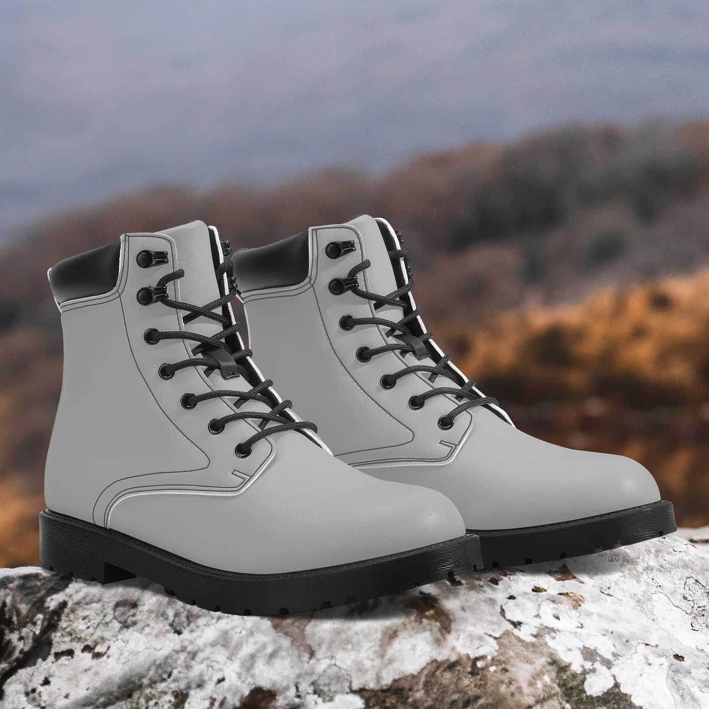 silberne-leder-boots-or-stylische-und-warme-winterstiefel-boots-jlr-design-2 - JLR Design
