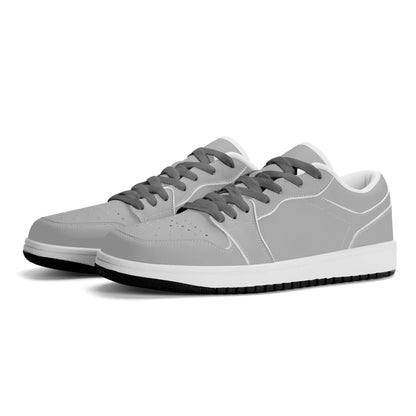 silberne-low-top-leder-sneaker-fur-damen-sneaker-jlr-design-1 - JLR Design