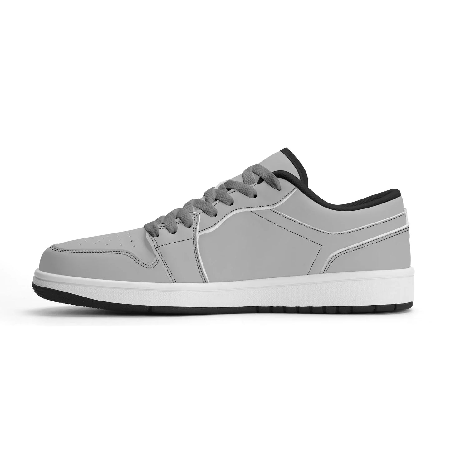 silberne-low-top-leder-sneaker-fur-damen-sneaker-jlr-design-11 - JLR Design