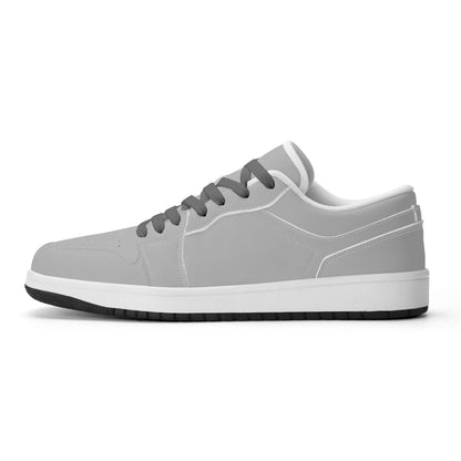 silberne-low-top-leder-sneaker-fur-damen-sneaker-jlr-design-2 - JLR Design