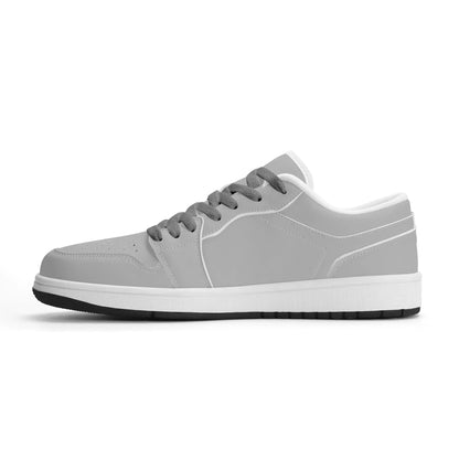 silberne-low-top-leder-sneaker-fur-damen-sneaker-jlr-design-4 - JLR Design