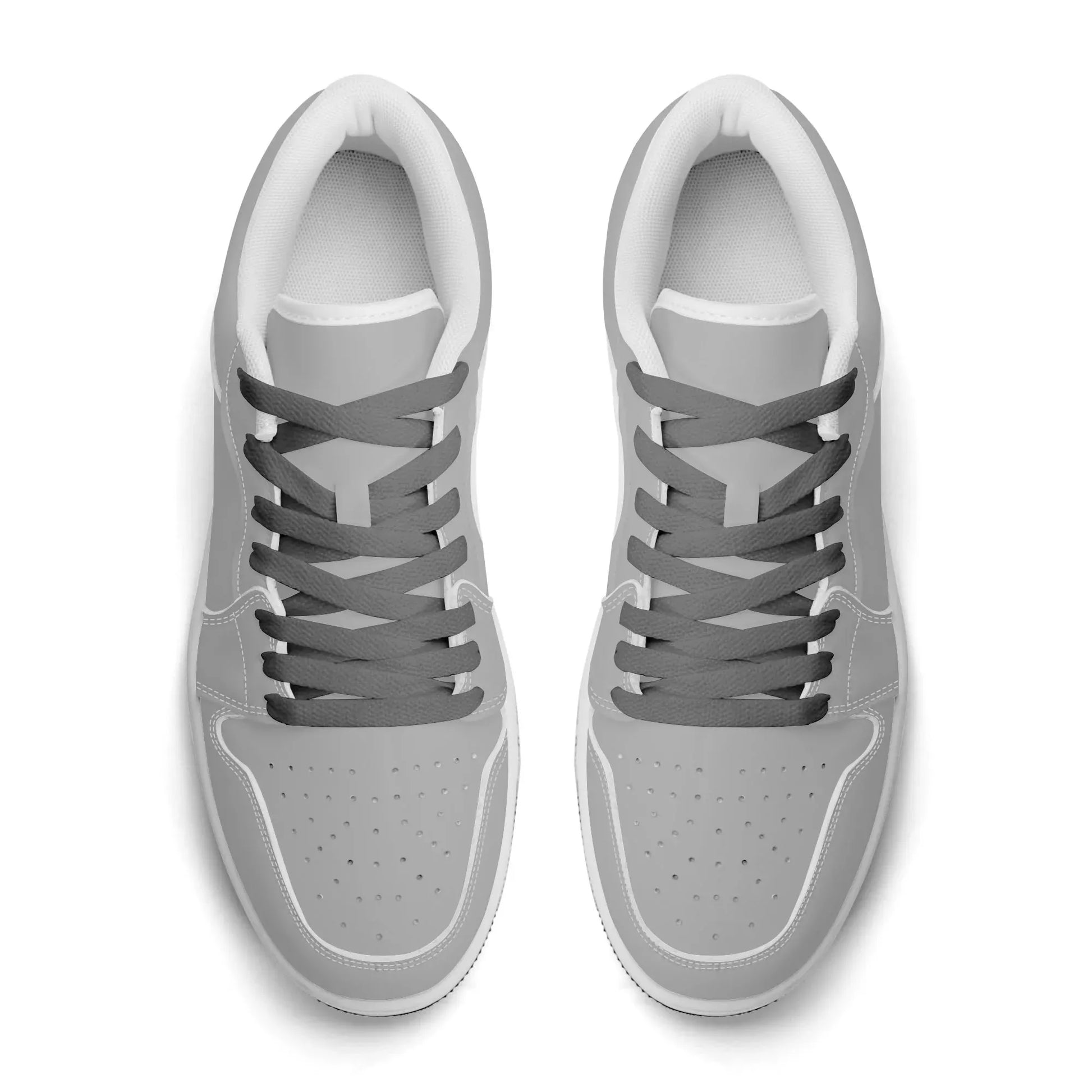 silberne-low-top-leder-sneaker-fur-damen-sneaker-jlr-design-7 - JLR Design