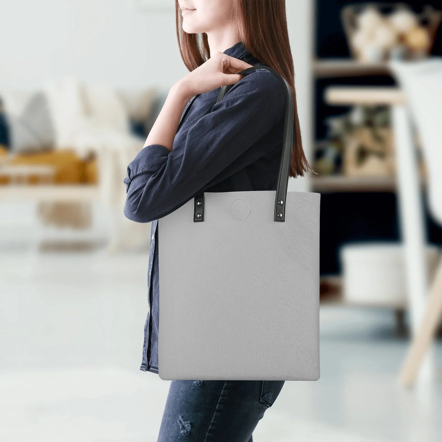 silberne-pu-leder-handtasche-handtasche-jlr-design-5 - JLR Design