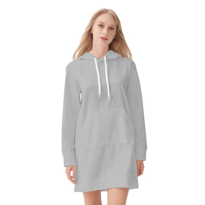 silbernes-damen-hoodiekleid-warmes-velvet-kapuzenkleid-aus-weichem-samt-fleece-hoodiekleid-jlr-design-3 - JLR Design