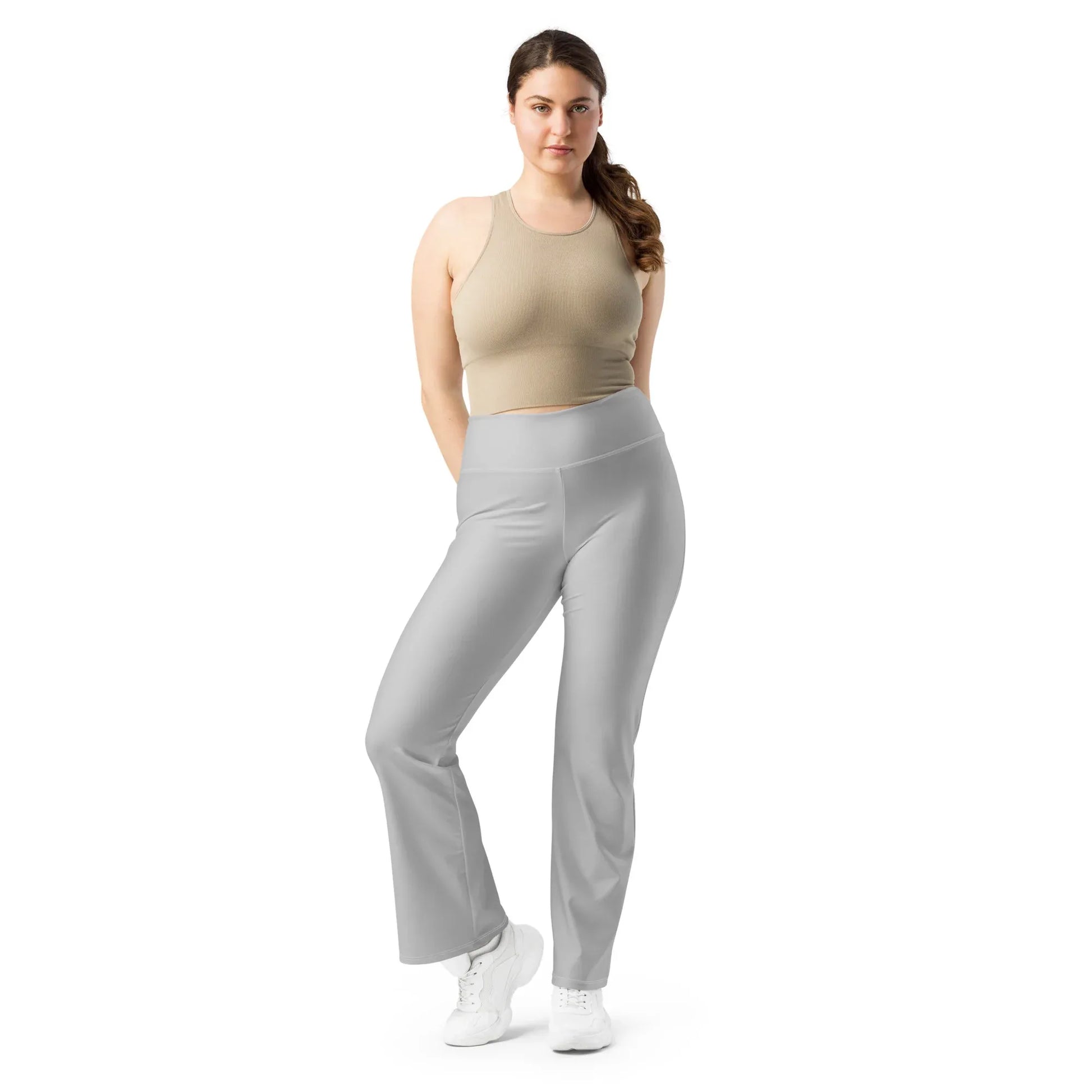 silver-high-waist-flare-leggings-flare-leggings-jlr-design-1 - JLR Design