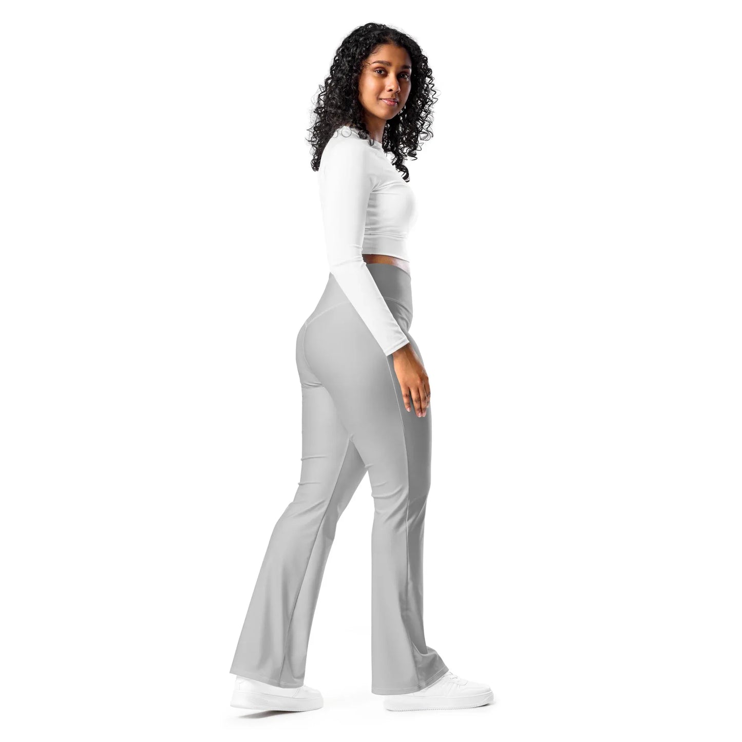 silver-high-waist-flare-leggings-flare-leggings-jlr-design-2 - JLR Design