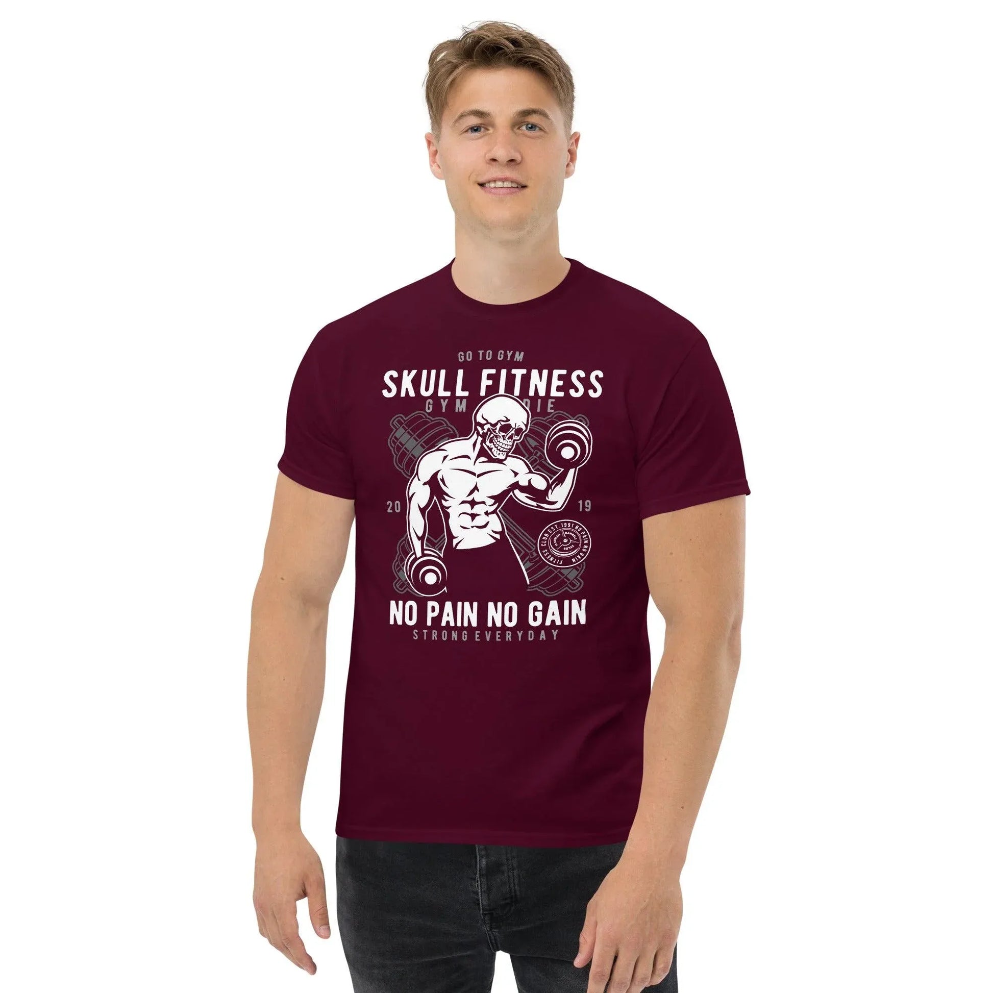 skull-fitness-herren-t-shirt-t-shirt-jlr-design-2 - JLR Design