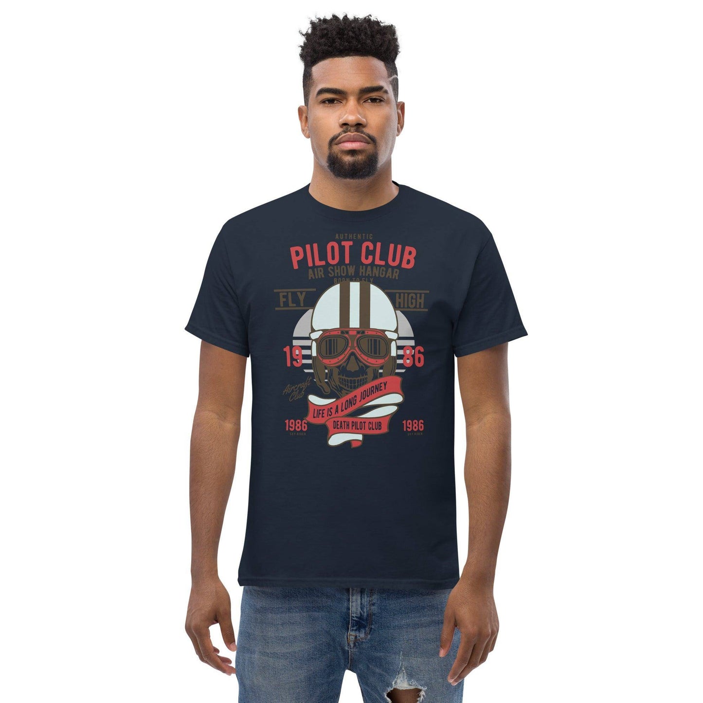 skull-pilot-herren-t-shirt-t-shirt-jlr-design-10 - JLR Design