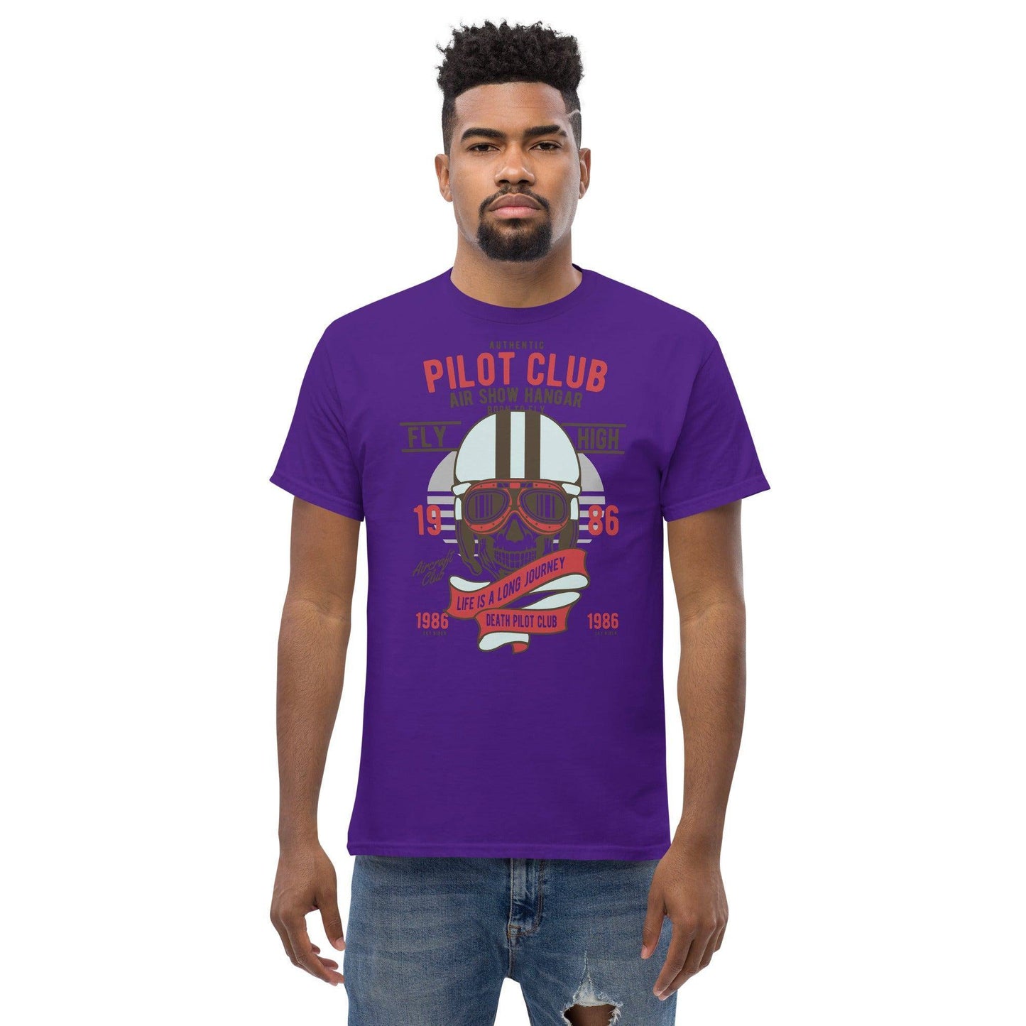 skull-pilot-herren-t-shirt-t-shirt-jlr-design-14 - JLR Design