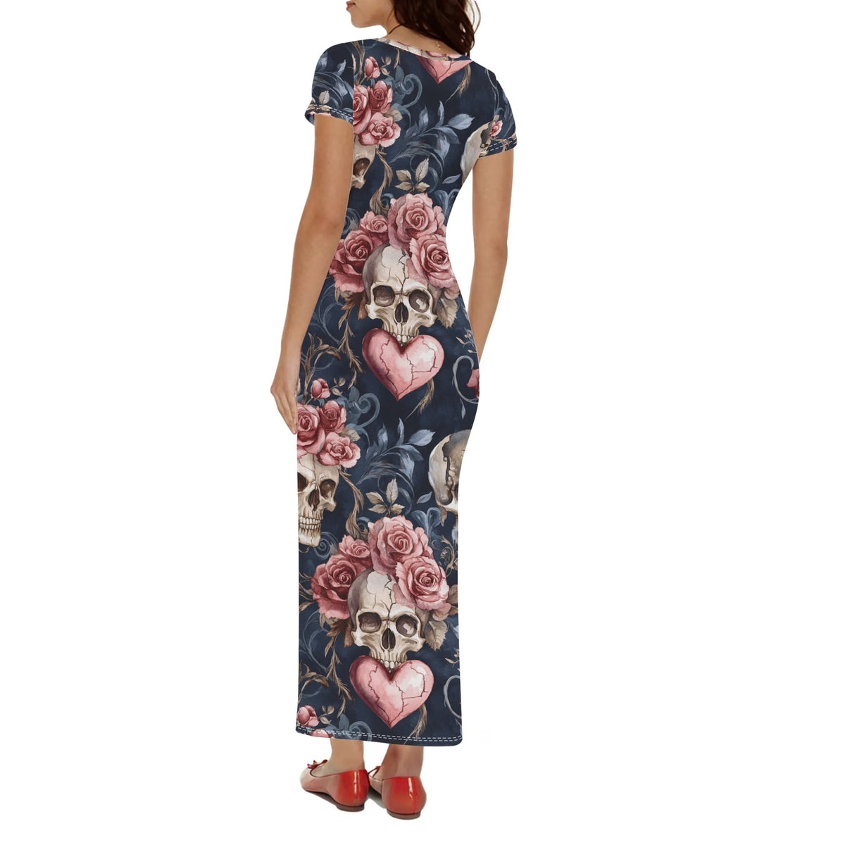 skull-v3-bodycon-maxi-dress-long-dress-jlr-design-jlr-design-de-2 - JLR Design