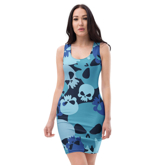 slim-fit-basic-kleid-blue-skull-slim-fit-basic-jlr-design-jlr-design-de-1 - JLR Design