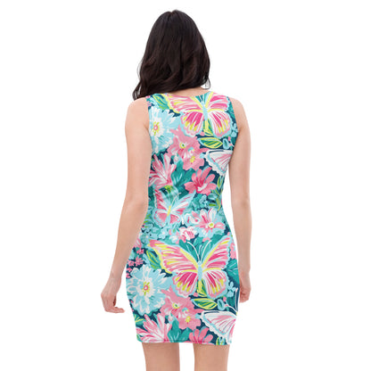 slim-fit-basic-kleid-colorful-butterfly-v2-slim-fit-basic-jlr-design-jlr-design-de-3 - JLR Design