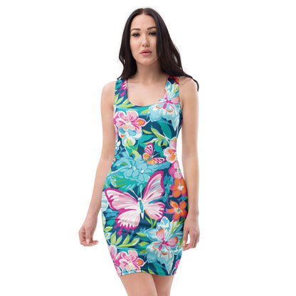 slim-fit-basic-kleid-colorful-butterfly-v7-slim-fit-basic-jlr-design-jlr-design-de-2 - JLR Design