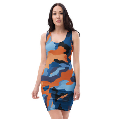 slim-fit-basic-kleid-colorful-camouflage-v1-slim-fit-basic-jlr-design-jlr-design-de-1 - JLR Design