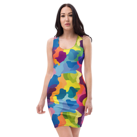 slim-fit-basic-kleid-colorful-camouflage-v3-slim-fit-basic-jlr-design-jlr-design-de-1 - JLR Design