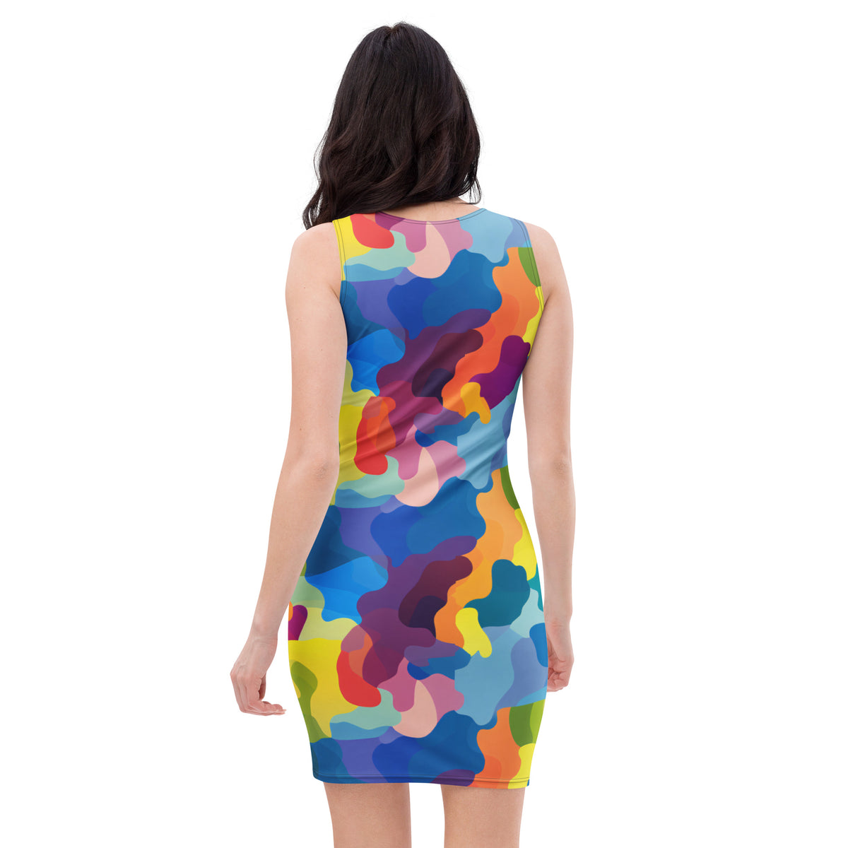slim-fit-basic-kleid-colorful-camouflage-v3-slim-fit-basic-jlr-design-jlr-design-de-2 - JLR Design