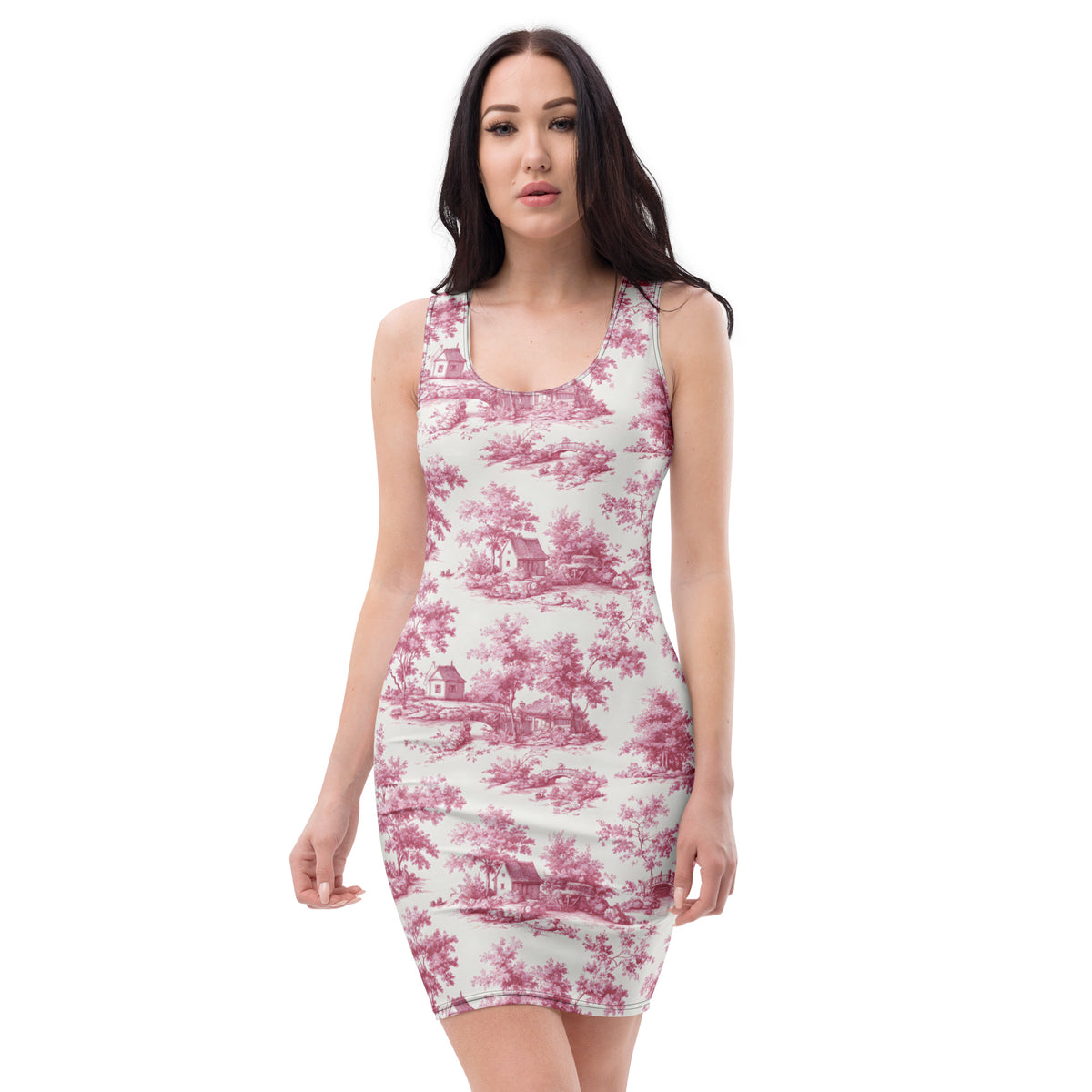 slim-fit-basic-kleid-french-toile-de-jouy-v3-slim-fit-basic-jlr-design-jlr-design-de-2 - JLR Design