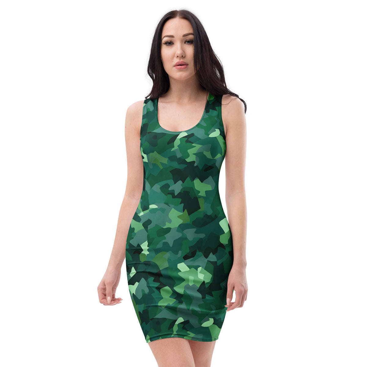 slim-fit-basic-kleid-green-camouflage-v3-slim-fit-basic-jlr-design-jlr-design-de-2 - JLR Design