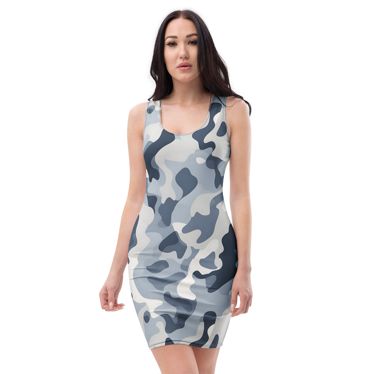 slim-fit-basic-kleid-grey-camouflage-v3-slim-fit-basic-jlr-design-jlr-design-de-2 - JLR Design