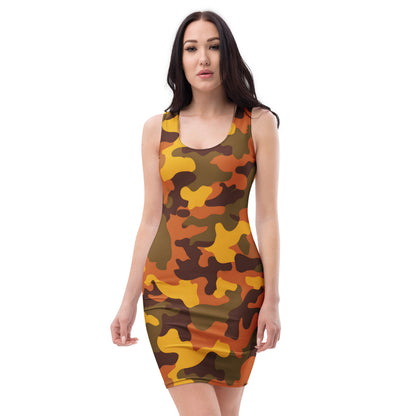 slim-fit-basic-kleid-orange-camouflage-v2-slim-fit-basic-jlr-design-jlr-design-de-2 - JLR Design