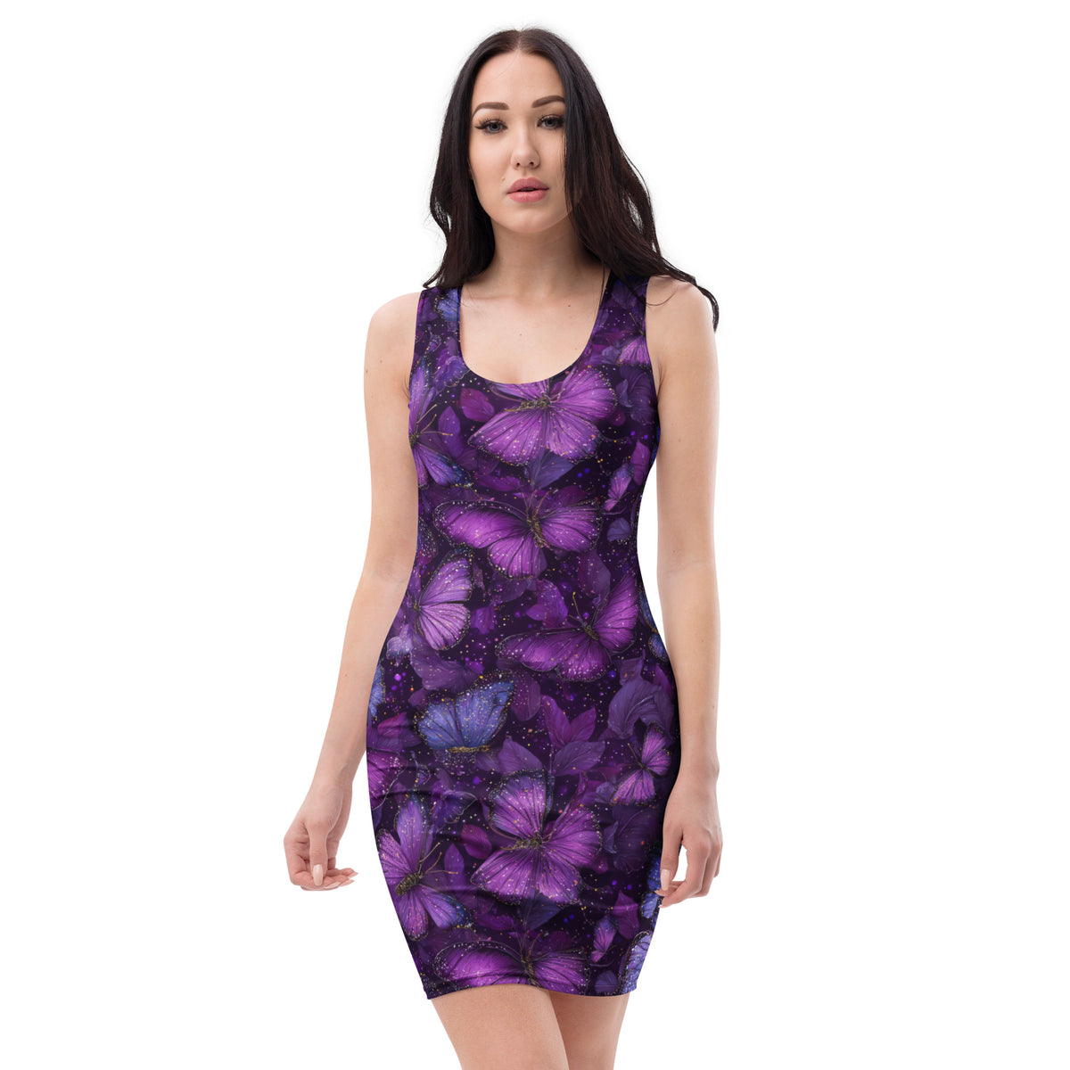 slim-fit-basic-kleid-purple-butterfly-v4-jlr-design-jlr-design-de-1 - JLR Design