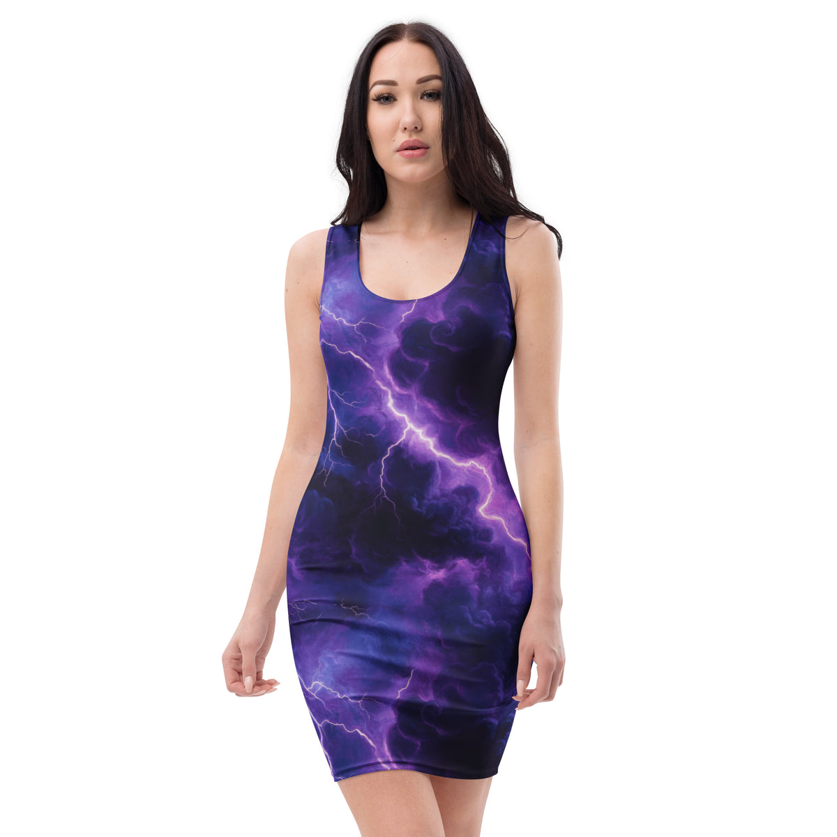 slim-fit-basic-kleid-purple-lightning-slim-fit-basic-jlr-design-jlr-design-de-2 - JLR Design
