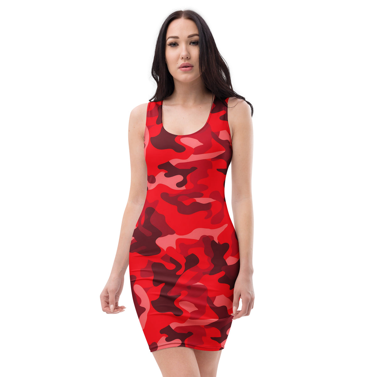 slim-fit-basic-kleid-red-camouflage-v4-slim-fit-basic-jlr-design-jlr-design-de-2 - JLR Design