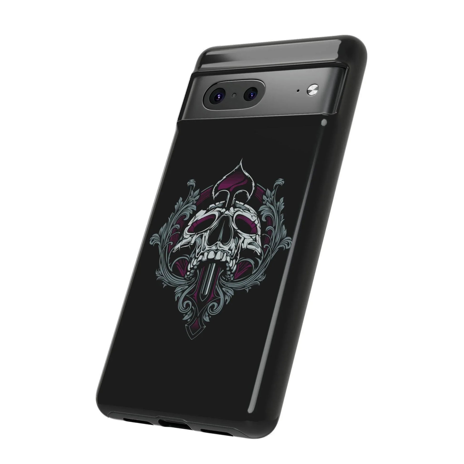 spade-skull-handyhulle-google-pixel-2-3-4-5-6-7-8-9-a-xl-pro-5g-phone-case-jlr-design-1 - JLR Design