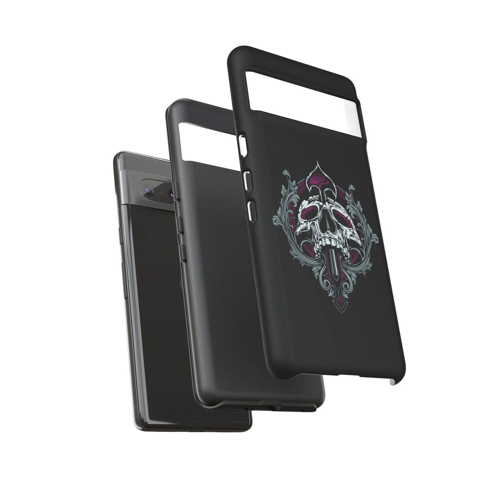 spade-skull-handyhulle-google-pixel-2-3-4-5-6-7-8-9-a-xl-pro-5g-phone-case-jlr-design-10 - JLR Design