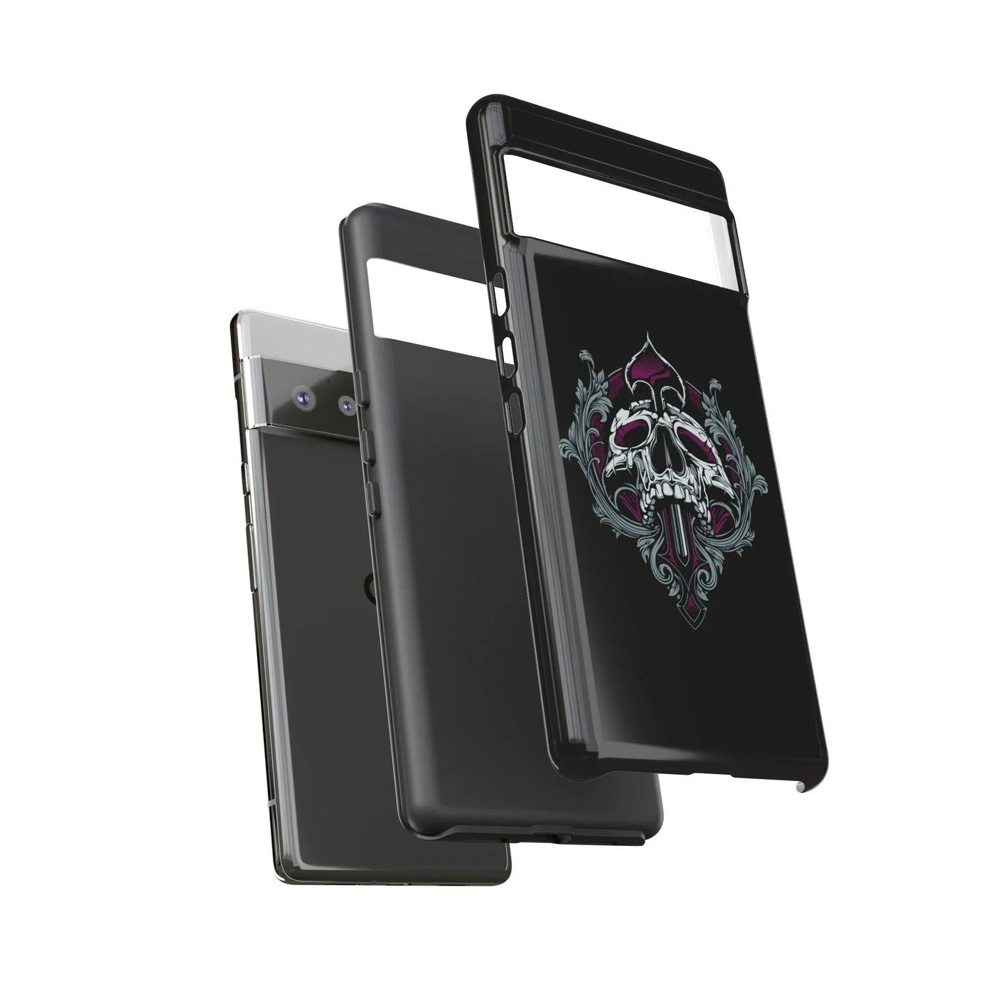 spade-skull-handyhulle-google-pixel-2-3-4-5-6-7-8-9-a-xl-pro-5g-phone-case-jlr-design-13 - JLR Design