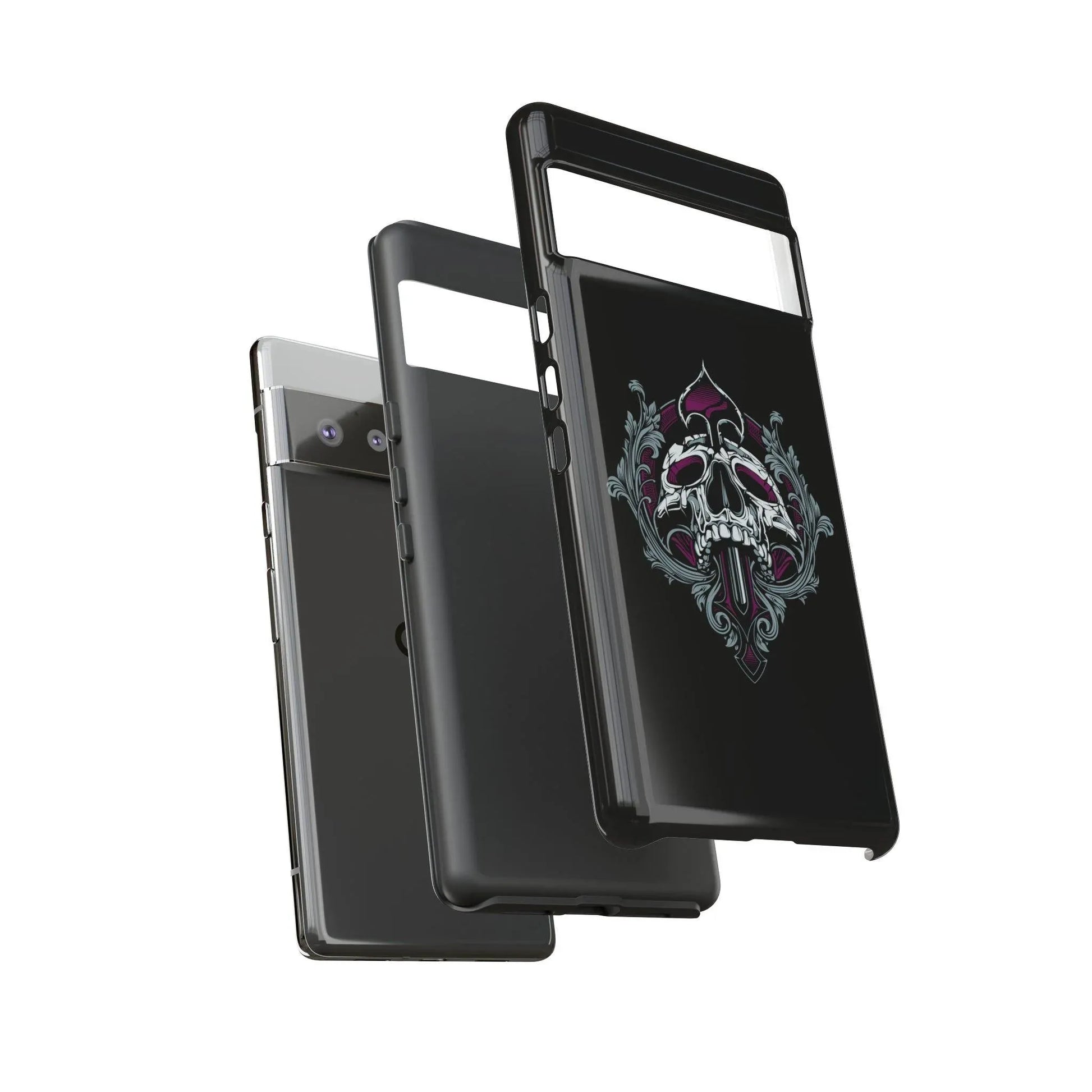 spade-skull-handyhulle-google-pixel-2-3-4-5-6-7-8-9-a-xl-pro-5g-phone-case-jlr-design-13 - JLR Design
