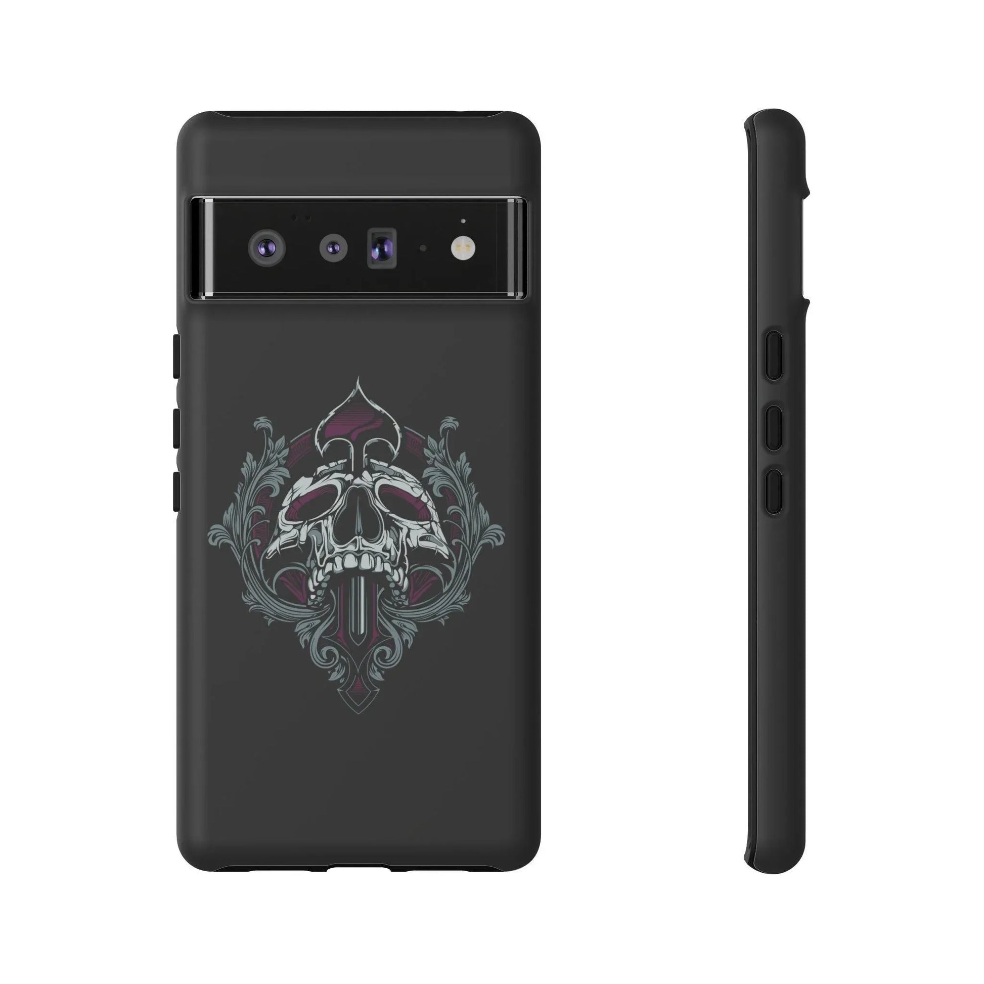 spade-skull-handyhulle-google-pixel-2-3-4-5-6-7-8-9-a-xl-pro-5g-phone-case-jlr-design-14 - JLR Design
