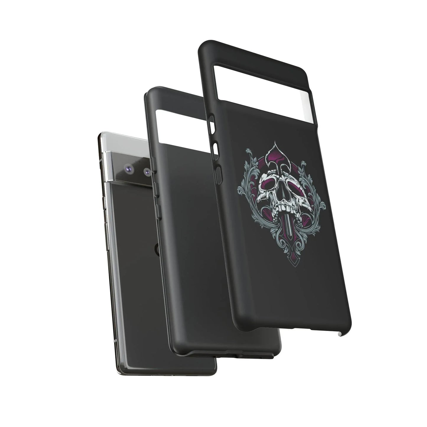 spade-skull-handyhulle-google-pixel-2-3-4-5-6-7-8-9-a-xl-pro-5g-phone-case-jlr-design-16 - JLR Design