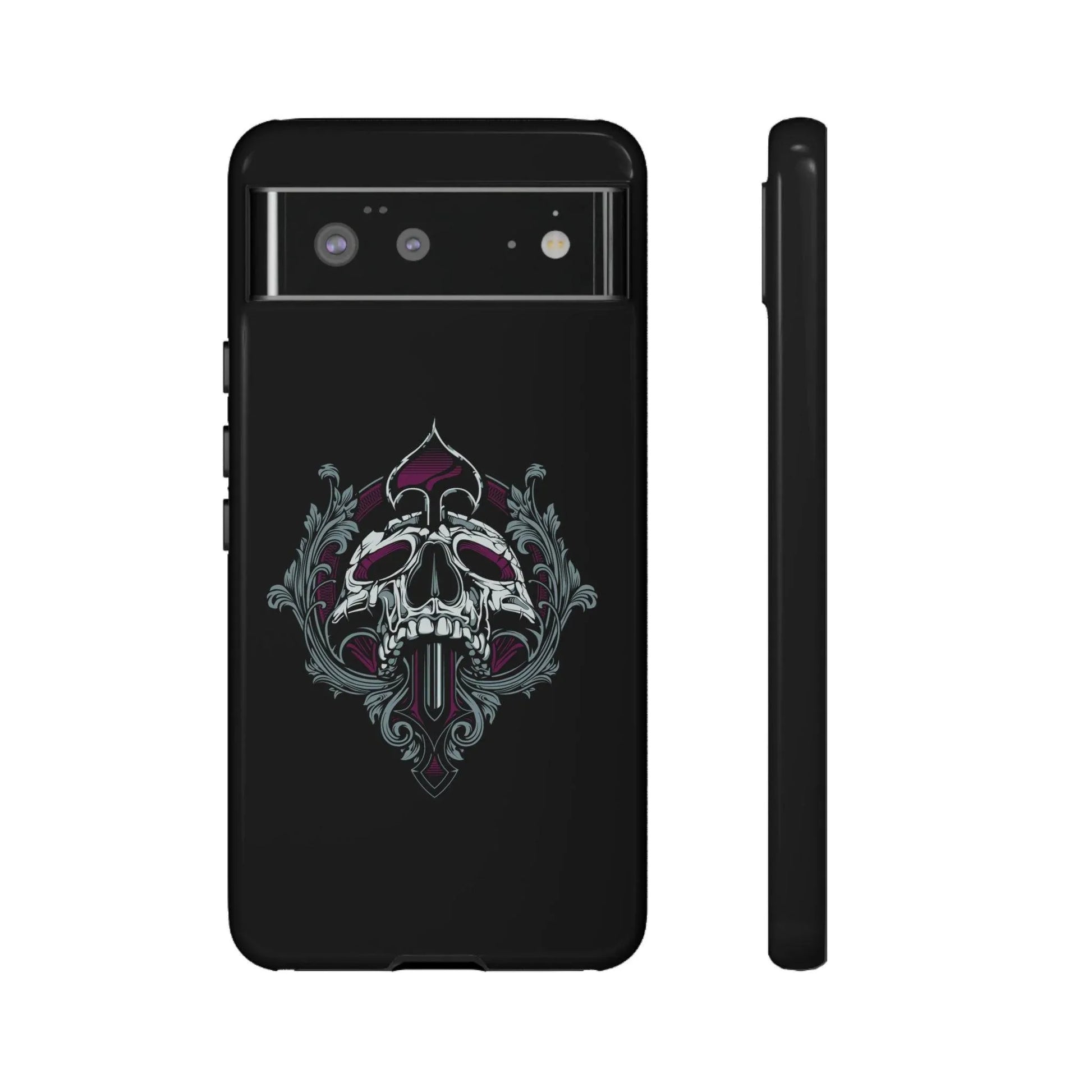 spade-skull-handyhulle-google-pixel-2-3-4-5-6-7-8-9-a-xl-pro-5g-phone-case-jlr-design-17 - JLR Design