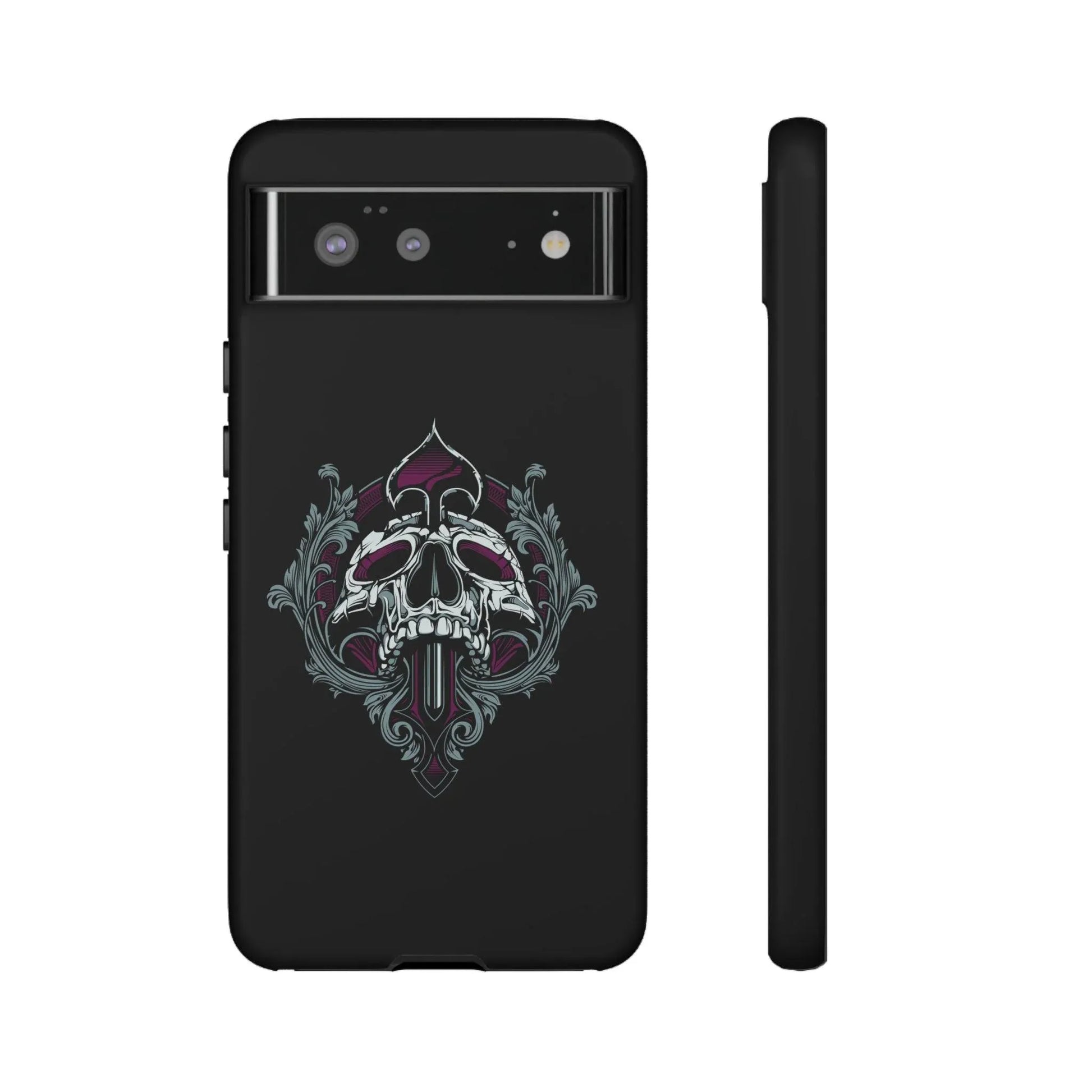spade-skull-handyhulle-google-pixel-2-3-4-5-6-7-8-9-a-xl-pro-5g-phone-case-jlr-design-19 - JLR Design