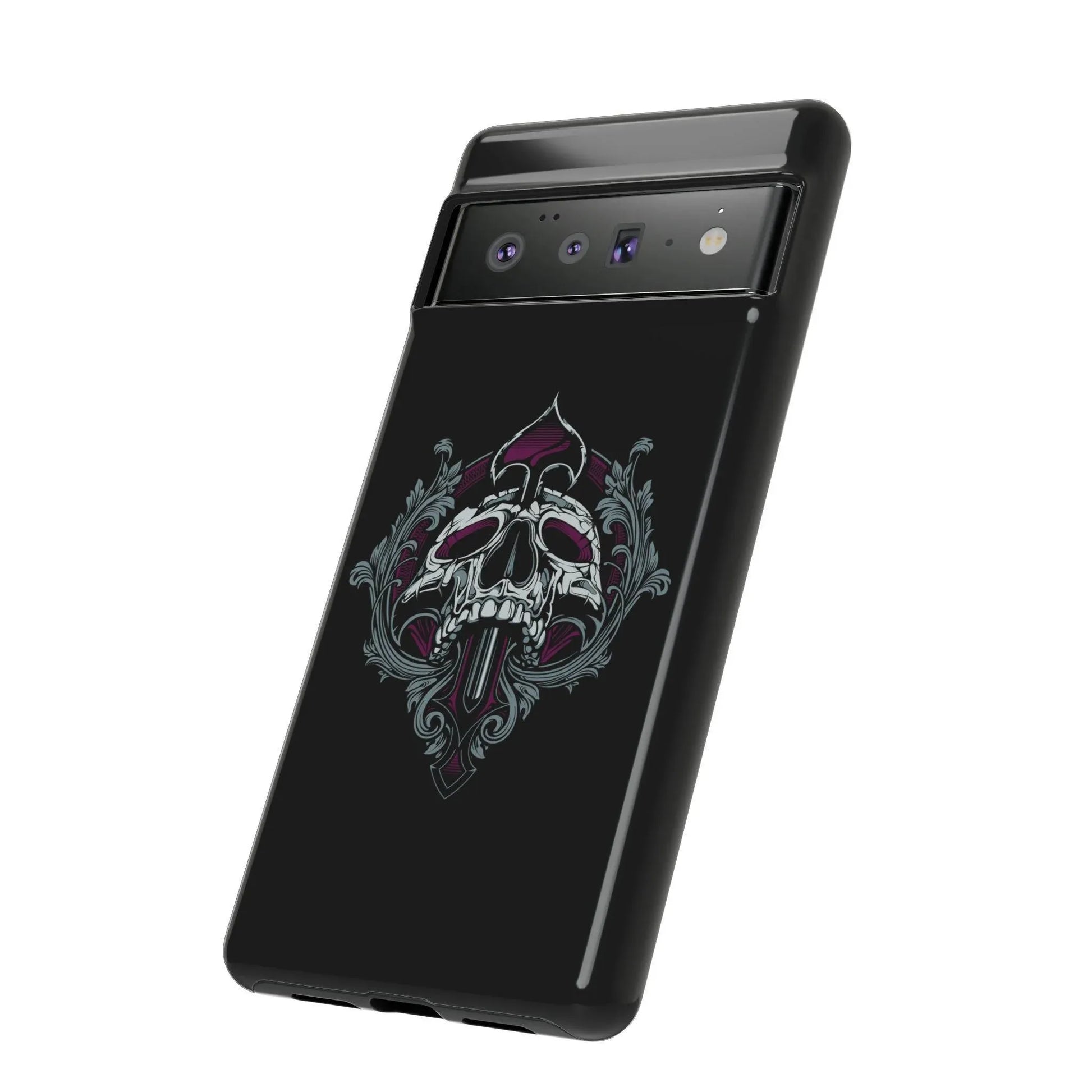 spade-skull-handyhulle-google-pixel-2-3-4-5-6-7-8-9-a-xl-pro-5g-phone-case-jlr-design-3 - JLR Design