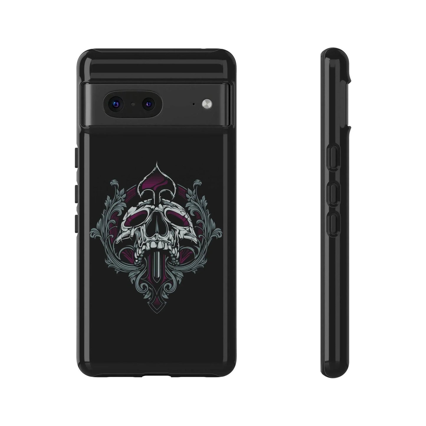spade-skull-handyhulle-google-pixel-2-3-4-5-6-7-8-9-a-xl-pro-5g-phone-case-jlr-design-5 - JLR Design