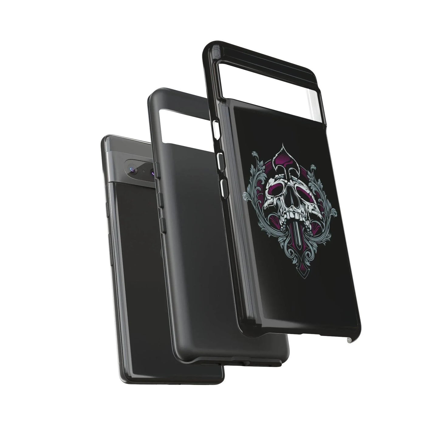 spade-skull-handyhulle-google-pixel-2-3-4-5-6-7-8-9-a-xl-pro-5g-phone-case-jlr-design-7 - JLR Design