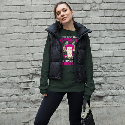 sternzeichen-capricorn-chick-langarmshirt-langarmshirt-jlr-design-11 - JLR Design