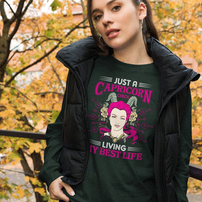 sternzeichen-capricorn-chick-langarmshirt-langarmshirt-jlr-design-12 - JLR Design
