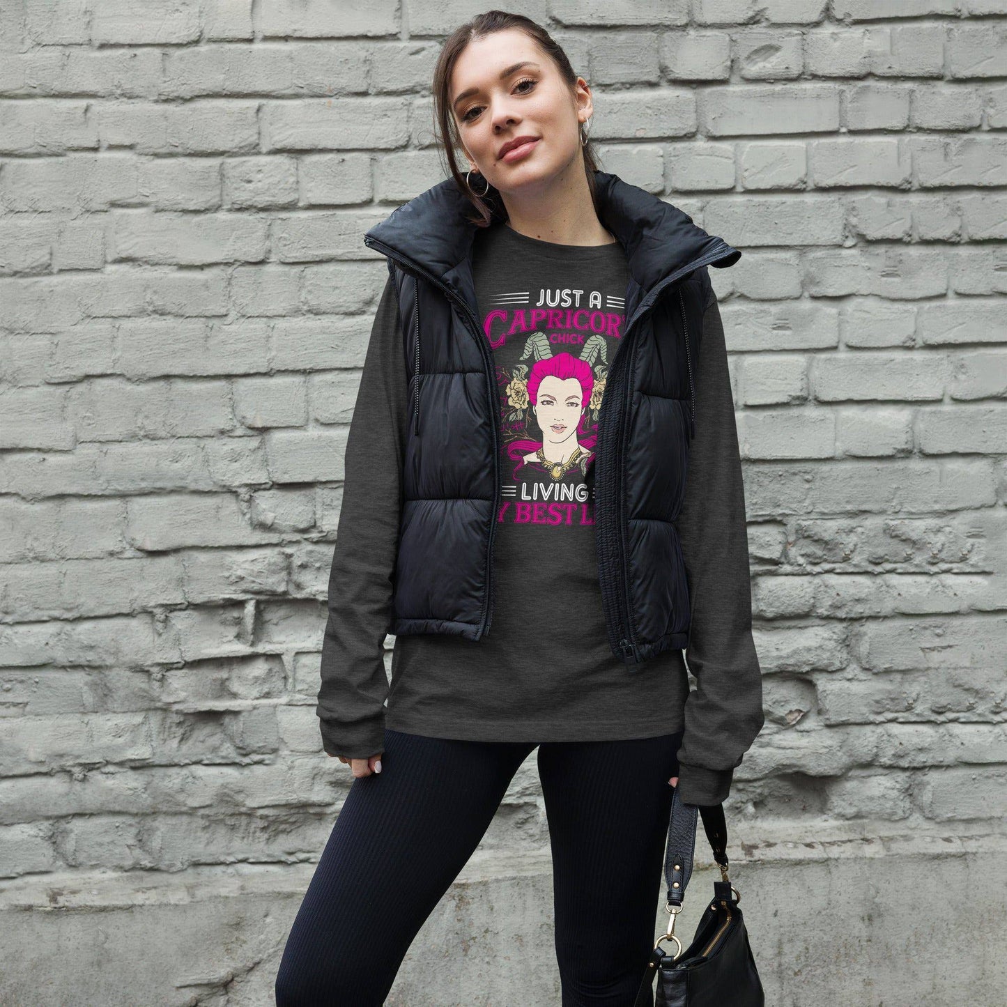 sternzeichen-capricorn-chick-langarmshirt-langarmshirt-jlr-design-13 - JLR Design