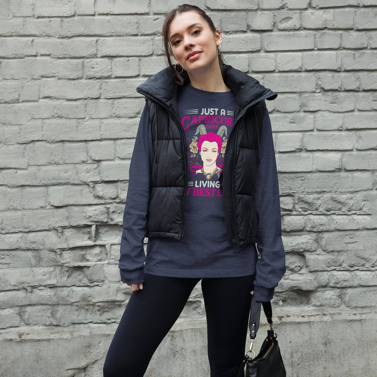 sternzeichen-capricorn-chick-langarmshirt-langarmshirt-jlr-design-17 - JLR Design