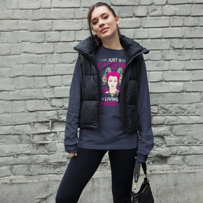 sternzeichen-capricorn-chick-langarmshirt-langarmshirt-jlr-design-17 - JLR Design
