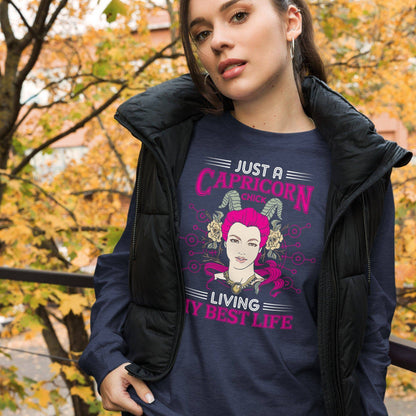sternzeichen-capricorn-chick-langarmshirt-langarmshirt-jlr-design-18 - JLR Design