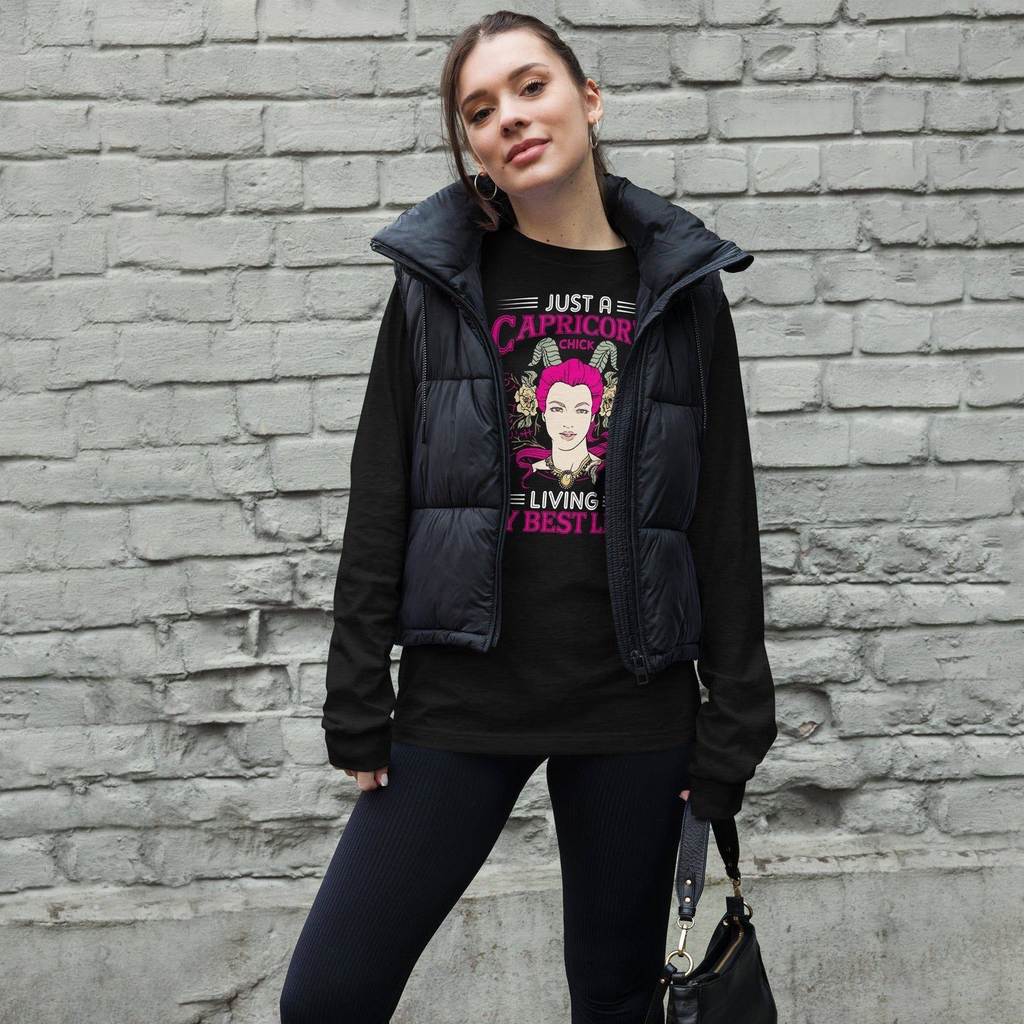 sternzeichen-capricorn-chick-langarmshirt-langarmshirt-jlr-design-2 - JLR Design