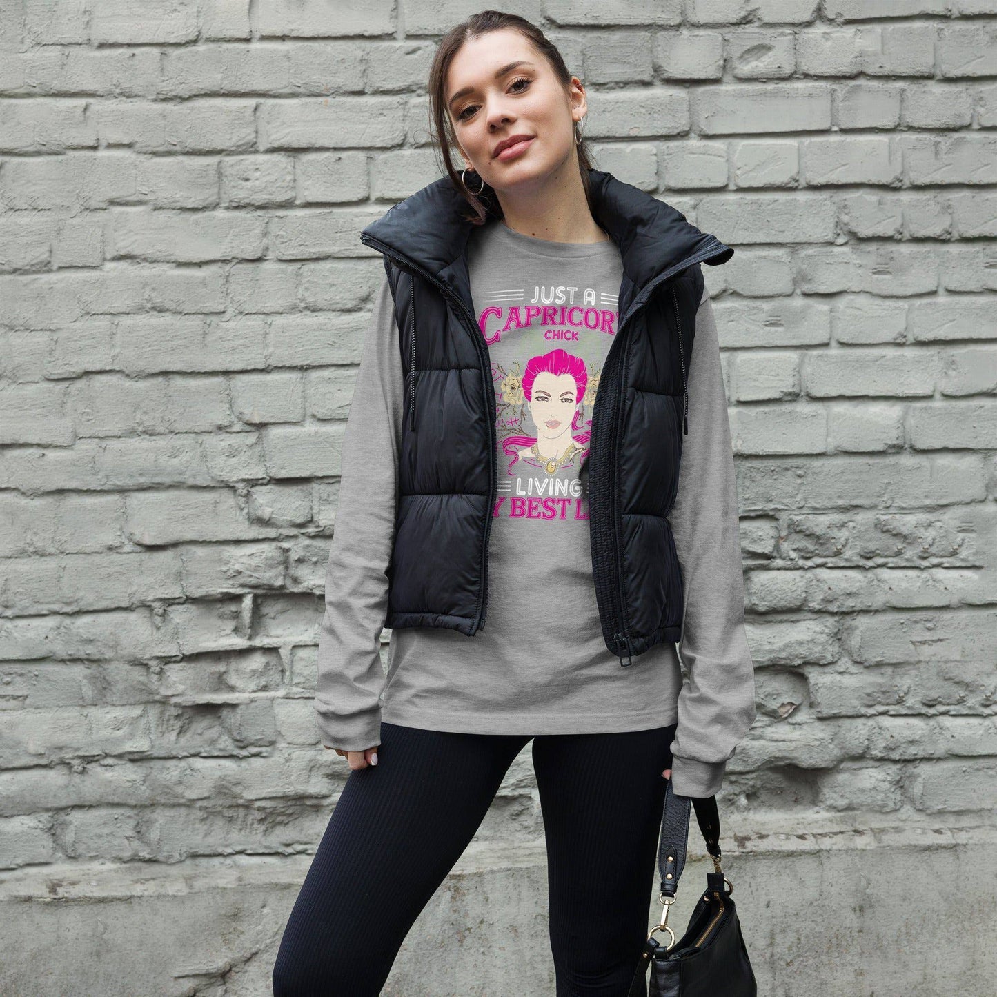 sternzeichen-capricorn-chick-langarmshirt-langarmshirt-jlr-design-23 - JLR Design