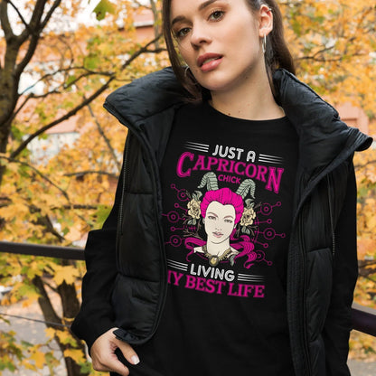 sternzeichen-capricorn-chick-langarmshirt-langarmshirt-jlr-design-3 - JLR Design