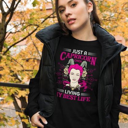 sternzeichen-capricorn-chick-langarmshirt-langarmshirt-jlr-design-4 - JLR Design
